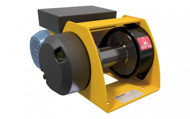وینچ کشنده برقی الکتریکی با ظرفیت 500 کیلوگرم مدل MOTORBOX 500 kg - Low voltage control ساخت هوچز فرانسه
